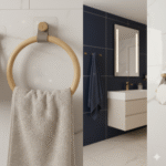 هولدر حوله ی چرم و بامبو Bathlux