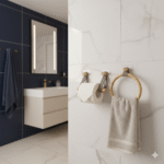 هولدر حوله ی چرم و بامبو Bathlux - Image 5