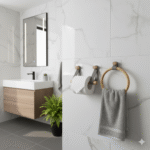 هولدر حوله ی چرم و بامبو Bathlux - Image 6